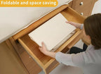 Soft Canvas Storage Bag with Zipper and Clear Window, Cotton Linen Organizer - Image 4