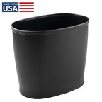 iDesign Slim Plastic Bathroom Trash Can, Small Garbage Bin - Image 2