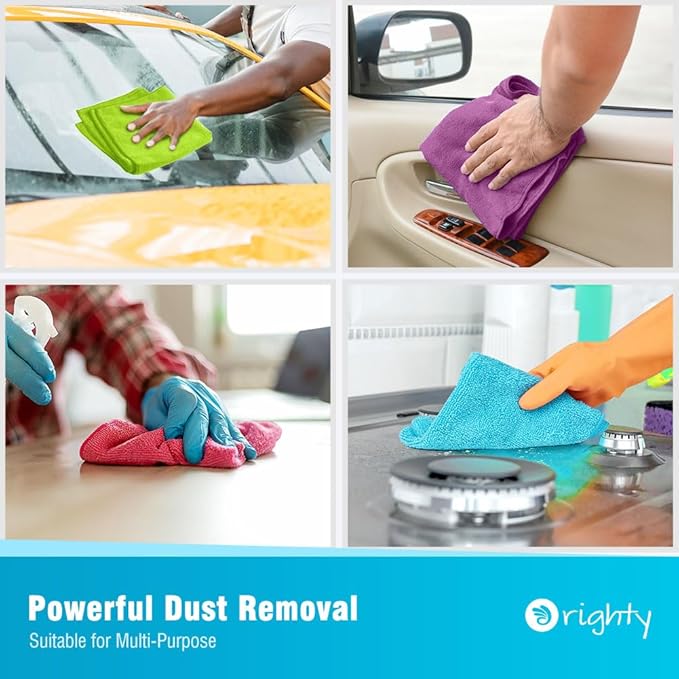 Orighty Microfiber Cleaning Cloth Pack of 60, Microfiber Towels - Image 5
