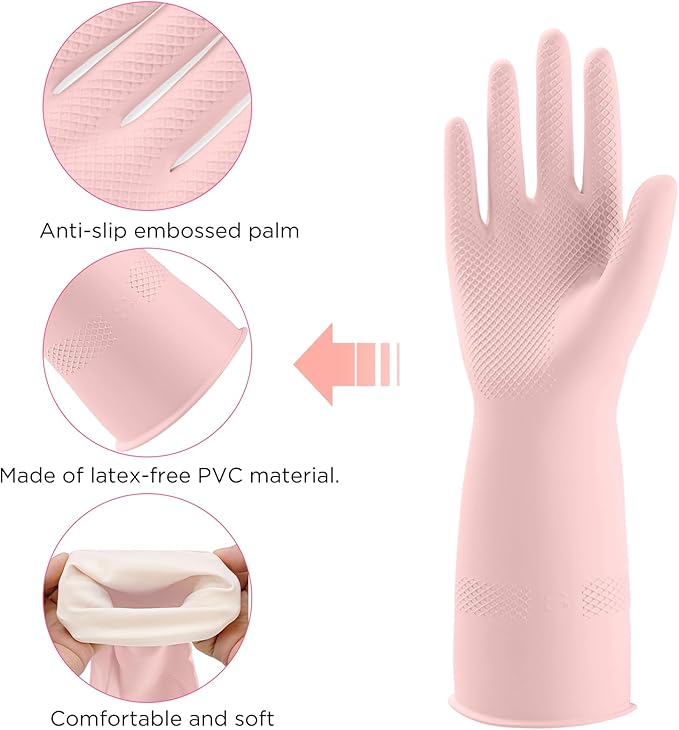 Rubber Gloves for Household, Dishwashing Gloves for Kitchen - Image 3