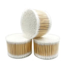 1500pcs Natural Bamboo Cotton Buds, Organic Biodegradable Cotton Swabs - Image 2