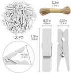 1.35 Inch Mini Clothes Pins for Photo100 Pcs - Image 2