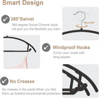 Ergonomic Curved Plastic Hangers 50pack - Image 3