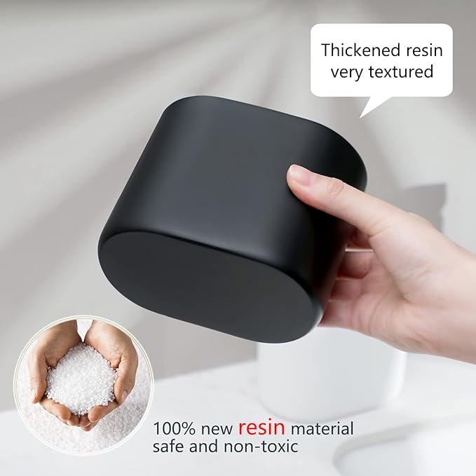rejomiik Thick Resin Toothbrush Holders Bamboo Tooth Brushing Holder - Image 4