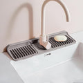 Longer Silicone Faucet Mat for Kitchen Sink – Button Style Faucet Drip Catcher by Unknown