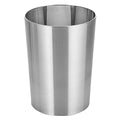 mDesign Stainless Steel Round Metal Trash Can, Small 4 Gallon Wastebasket by mDesign