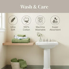 Modern Threads Organic Vines 6-Piece 100% Cotton Towel Set – Yarn Dyed Jacquard - Image 7