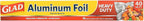 Glad Heavy Duty Aluminum Foil, 40 Square Feet | Aluminum Foil by GladTrashFoodStorage