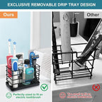 Toothbrush Holders for Bathrooms, Stainless Steel Bathroom Toothbrush Holder - Image 3
