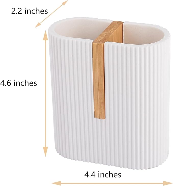 rejomiik Matte White Toothbrush Holders Electric Toothbrush Holder - Image 6