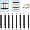 8Pcs Adjustable Bed Sheet Straps Clips, Elastic Mattress Sheet Fasteners Holder by QoeCycth