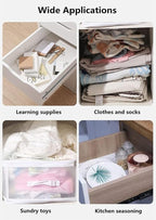 8pcs DIY Plastic Drawer Organizer Adjustable Drawer Dividers - Image 8