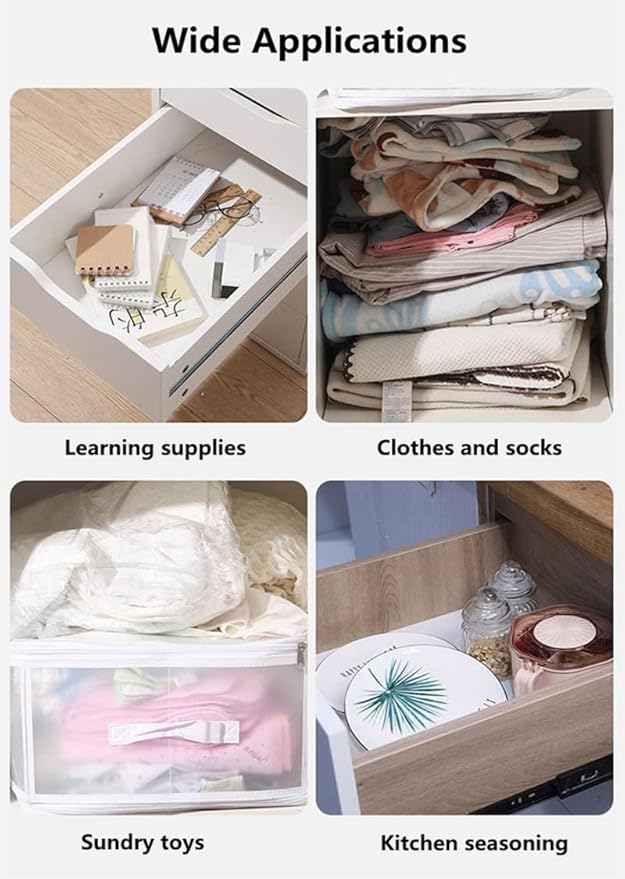 8pcs DIY Plastic Drawer Organizer Adjustable Drawer Dividers - Image 8