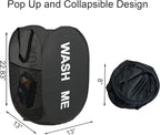 Collapsible Laundry Basket Foldable Laundry Hamper Pop Up Basket Dirty Clothes - Image 3