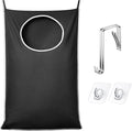 KEEPJOY XL Black Door Hanging Laundry Hamper, 36.5" x 22.5" Large Capacity by KEEPJOY