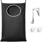 KEEPJOY XL Black Door Hanging Laundry Hamper, 36.5" x 22.5" Large Capacity by KEEPJOY