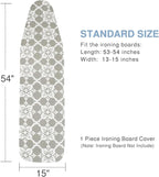 Ironing Board Cover and Pad, Thick Padding, Elastic Edge, Silicone Coated - Image 2