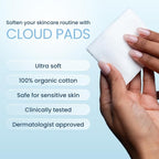 Clean Skin Club Cloud Pads, Ultra-Soft & Thick Face Pads, 100% Organic Cotton - Image 2
