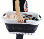 SAMMART 41L Collapsible 3 Handled Plastic Laundry Basket - Image 8