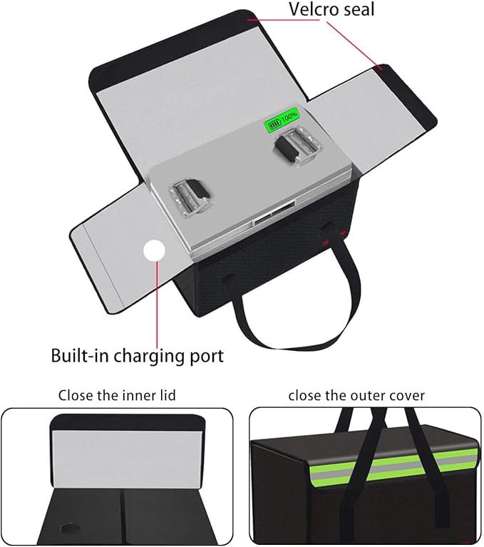 Lipo Battery Safe Bag Large Capatity Fireproof Bag - Image 3