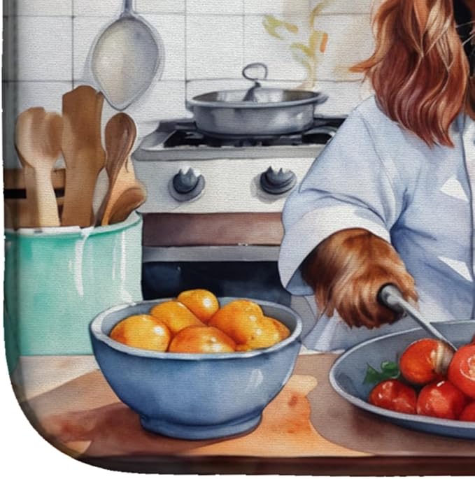 Caroline's Treasures DAC6331DDM Sussex Spaniel The Chef Dish Drying Mat - Image 4