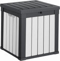 DRATO 51 Gallon Deck Boxes Resin Outdoor Storage Box UV Resistant Outside Deck Box with Lockable Lid for Patio Furniture（Black and White，51 Gallon） by DRATOprovidesawarmandcozy