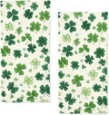 St Patrick’s Day Hand Towels Holiday Lucky Clovers Shamrock Kitchen Towels Soft by qiuhuang