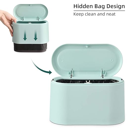SUBEKYU 0.5 Gal Mini Countertop Trash Can - Image 3
