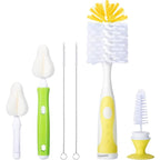 Baby Bottle Brush with One Base Hidden Nylon Nipple Cleaner, Bottle Brush with by CAREBABYMORE