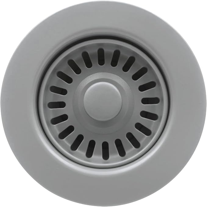 3-1/2 Inch Polymer Slate Gray Sink Drain Assembly by EADOT