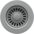 3-1/2 Inch Polymer Slate Gray Sink Drain Assembly by EADOT