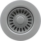 3-1/2 Inch Polymer Slate Gray Sink Drain Assembly by EADOT