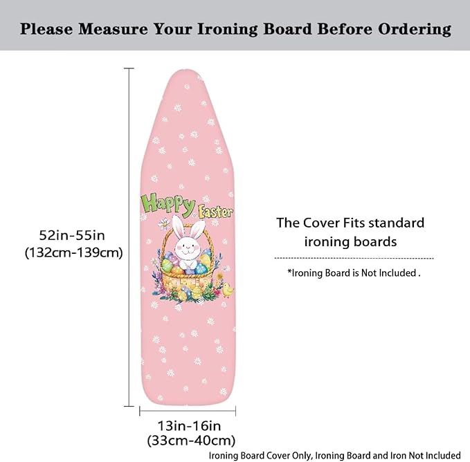 Bunny Easter Day Homes Replacement Ironing Board Cover & Pad, Easter's Rabbit 3 - Image 5