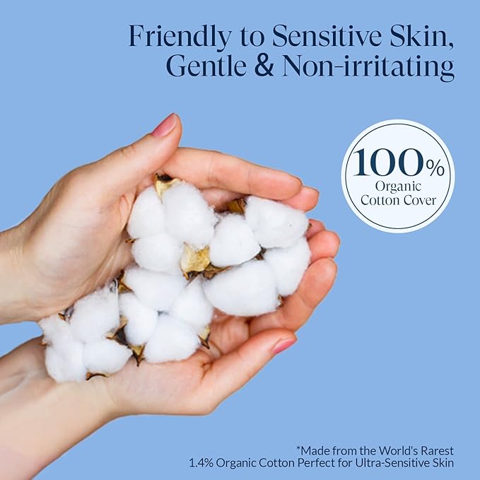 100% Organic Pads for Women 54ct, Ultra Thin Unscented Feminine Period-Pads - Image 2