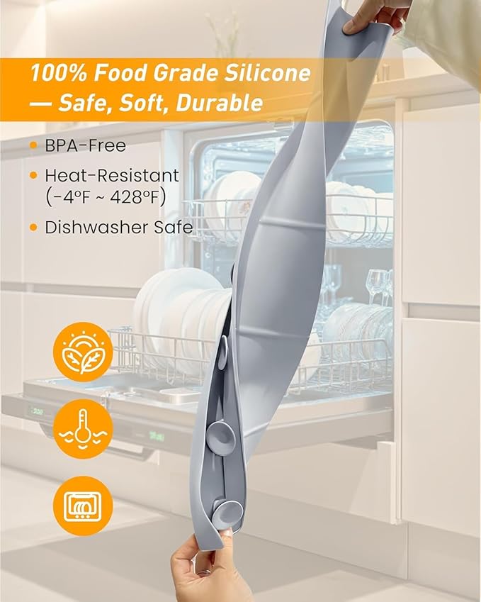 Kitchen Sink Splash Guard 18" Silicone Water Guard - Image 5