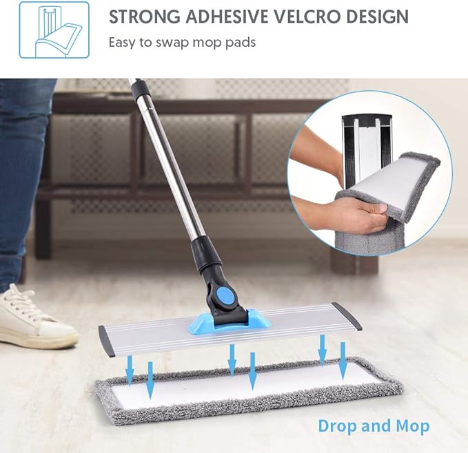 MANGOTIME Microfiber Dust Mop for Hardwood Floors - Image 4