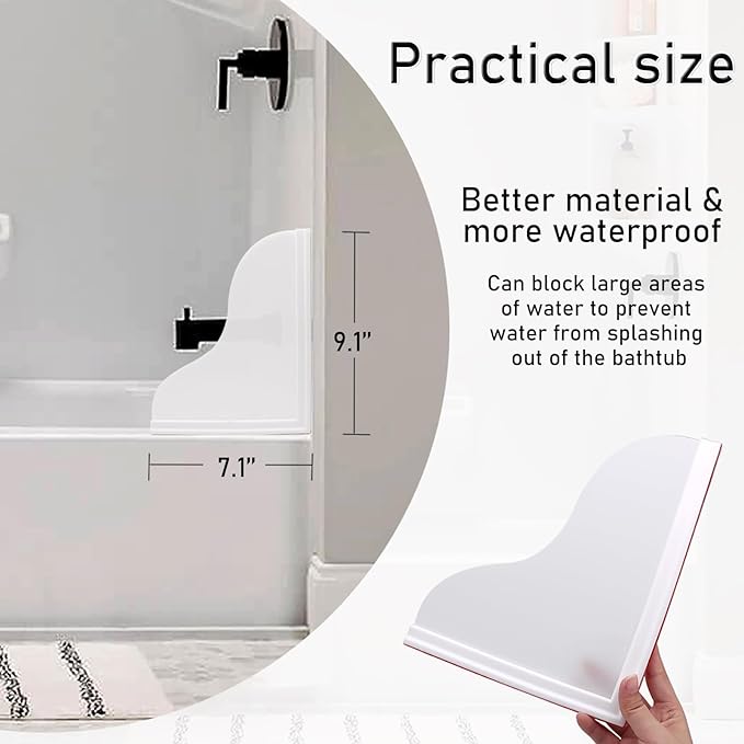 Shower Splash Guard Kit, Large Splash Guards - Image 2
