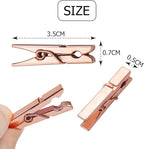 Jdesun 50 Pieces Photo Clips, Mini Plastic Picture Paper Clip Clothespins Peg - Image 3