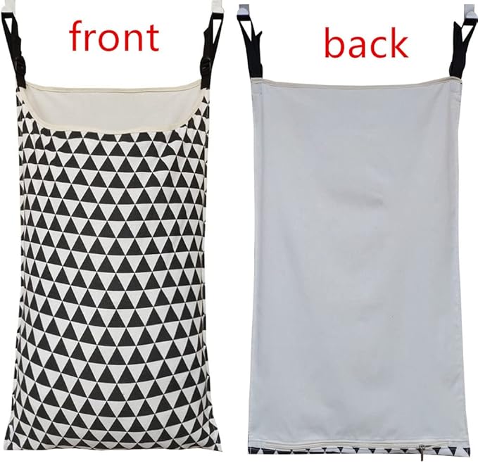 Adjustable Space Saving Door Hanging Laundry Hamper Bag - Image 2