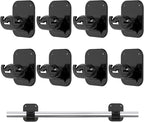 Adhesive Curtain Rods No Drilling Holder, No Drill Curtain Rod Brackets by Unknown