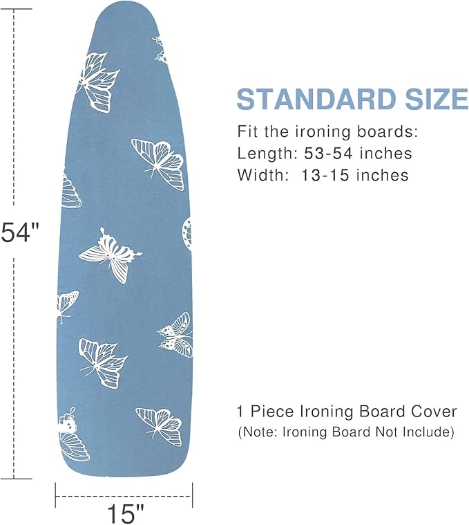Ironing Board Cover and Pad, Standard Size 15x54, Thick Padding, Elastic Edge - Image 5