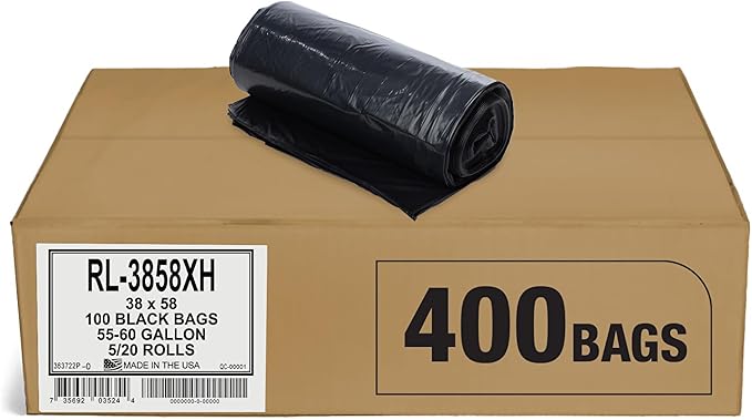 Aluf Plastics 55 Gallon Trash Can Liners by AlufPlastics