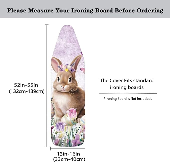Bunny Ironing Board Cover Standard Size Tulip Iron Board Cover - Image 5
