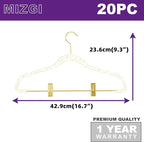MIZGI Slim Gold Glitter Pants & Skirt Hangers – Adjustable Gold Clips & Hooks - Image 4
