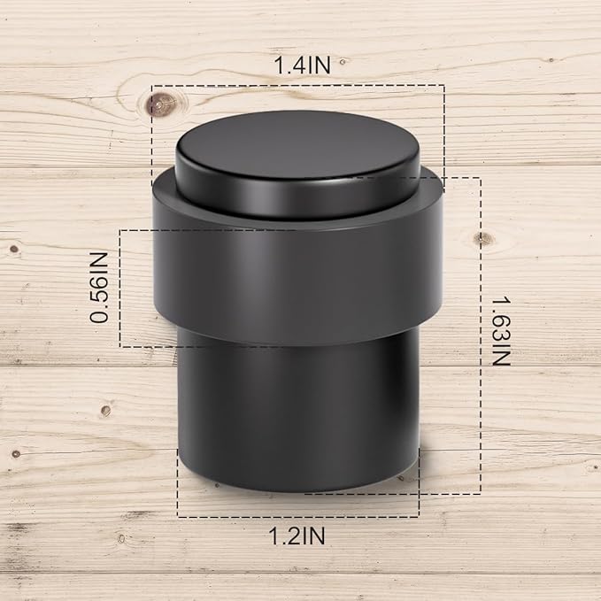 SANATO 20Pcs Black Door Stopper Floor Mounted - Image 6