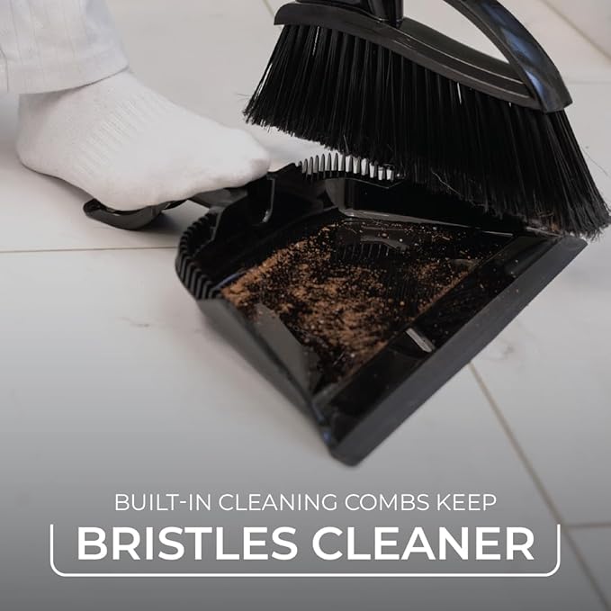 O-Cedar Indoor & Outdoor Strong Sweep Broom & Brush Bundle | Heavy Duty - Image 4