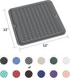 ZLR Silicone Dish Drying Mat 12" x 12" Square - Image 6