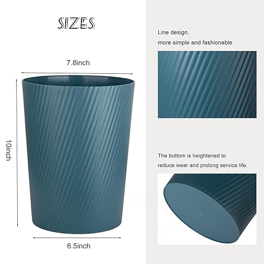 UUJOLY Small Trash Can Wastebasket Garbage Can Container Bins - Image 5