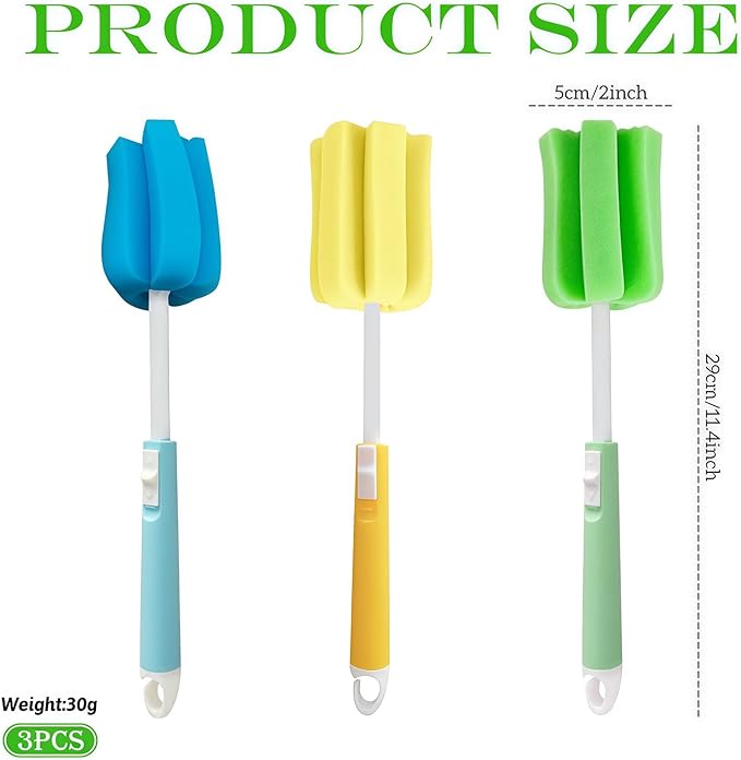 VASANA 3PCS Sponge Cleaning Brush - Image 2