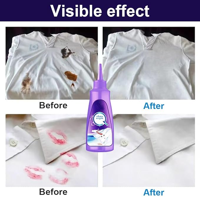 2025 Upgrade Active Enzyme Laundry Stain Remover, Stubborn Stains Cleaner - Image 9